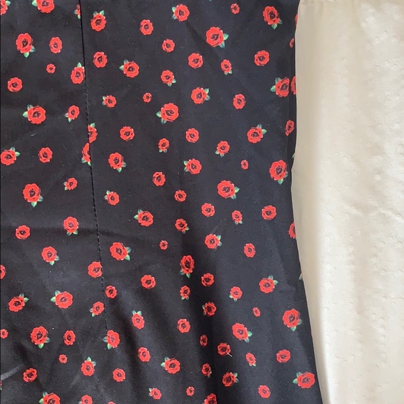 Flower print black dress - Picture 3 of 4